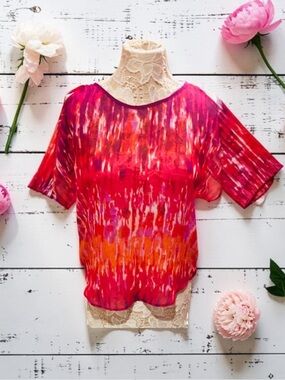 Cold shoulder sheer summer top